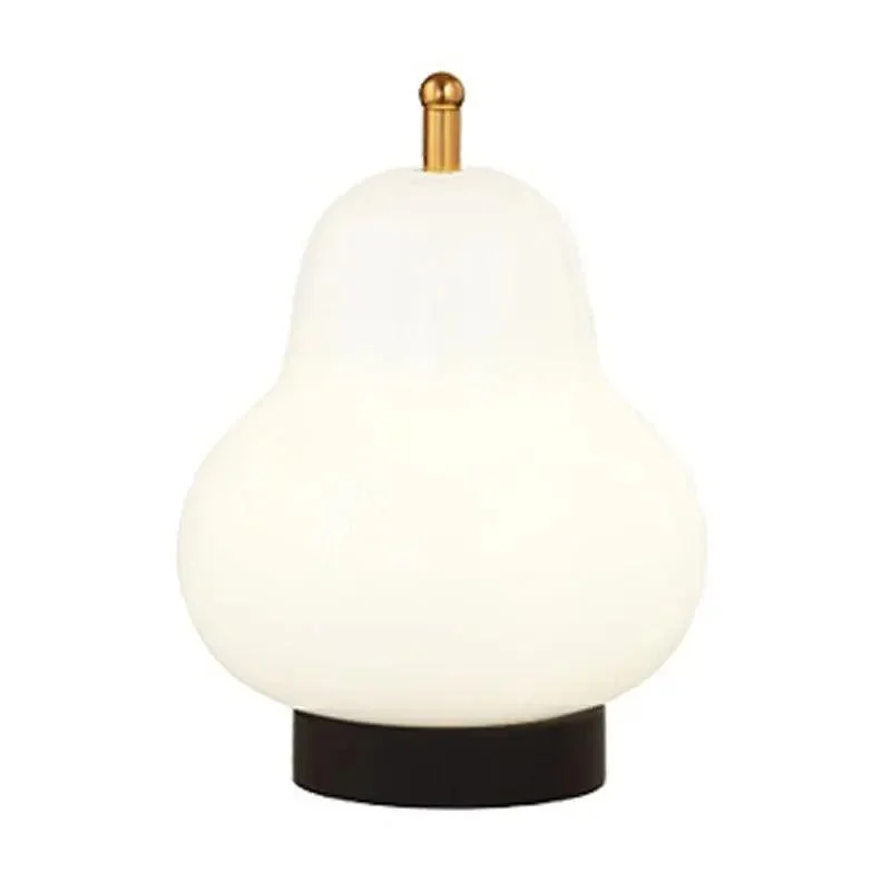 Bauhaus-inspired Cream Pear Lamp -