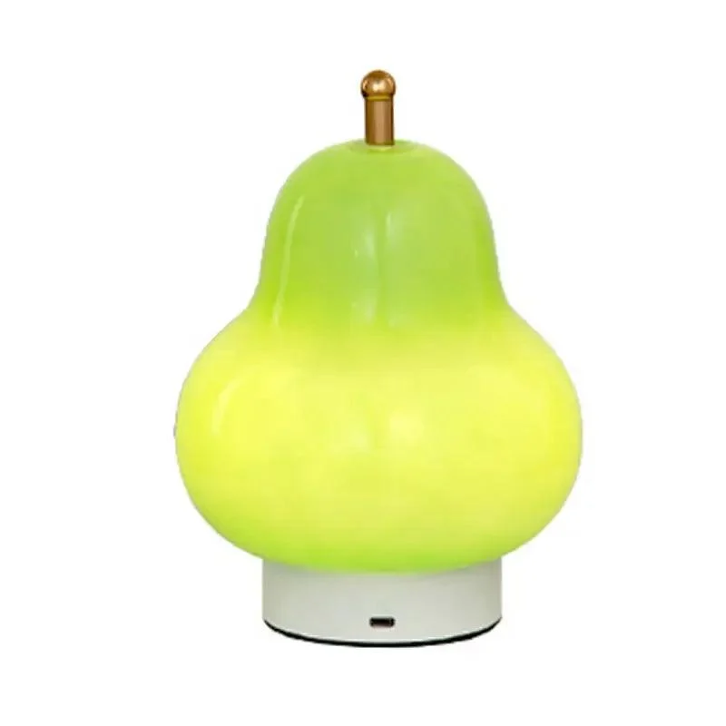 Bauhaus-inspired Cream Pear Lamp -