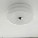 BauhausGleam Cream Glass Ceiling Light Round LED Surface Mounted Light tag1