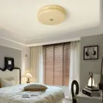 BauhausGleam Cream Glass Ceiling Light Round LED Surface Mounted Light tag1