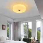 BauhausGleam Cream Glass Ceiling Light Round LED Surface Mounted Light tag1