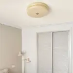BauhausGleam Cream Glass Ceiling Light Round LED Surface Mounted Light tag1
