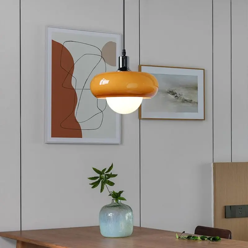 Bauhaus Coffee Glass Pendant Lamp tag1