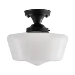 Bauhaus Cream Brass Hallway Ceiling Lamp tag1