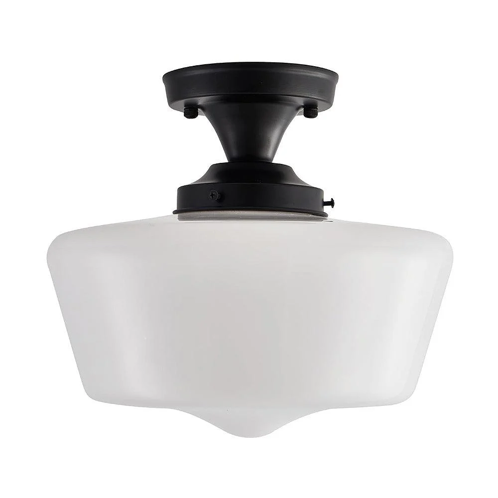 Bauhaus Cream Brass Hallway Ceiling Lamp -  - #tag1#