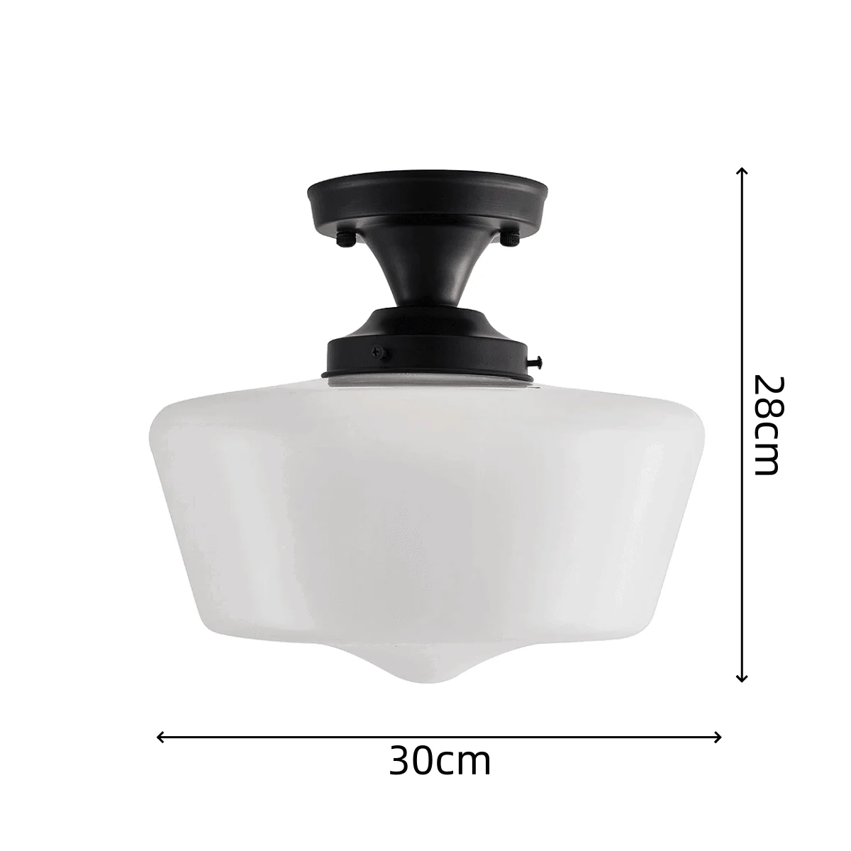 Bauhaus Cream Brass Hallway Ceiling Lamp -  - #tag1#