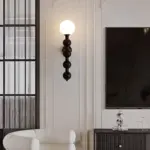 Bauhaus Long Metal Wall Lamp with Multiple Globes tag1