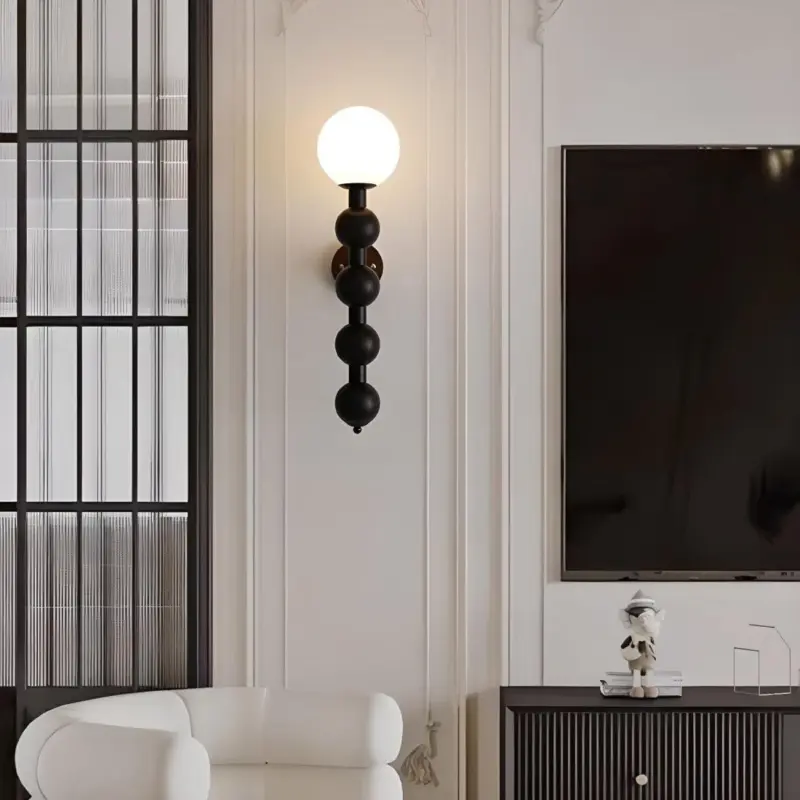 Bauhaus Long Metal Wall Lamp with Multiple Globes tag1