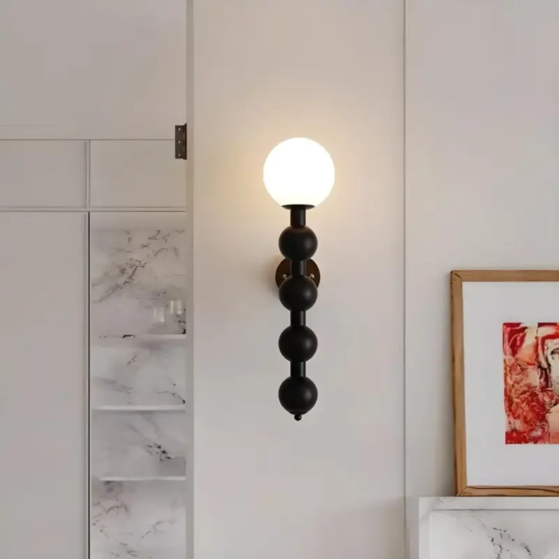 Bauhaus Long Metal Wall Lamp with Multiple Globes tag1