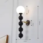 Bauhaus Long Metal Wall Lamp with Multiple Globes tag1