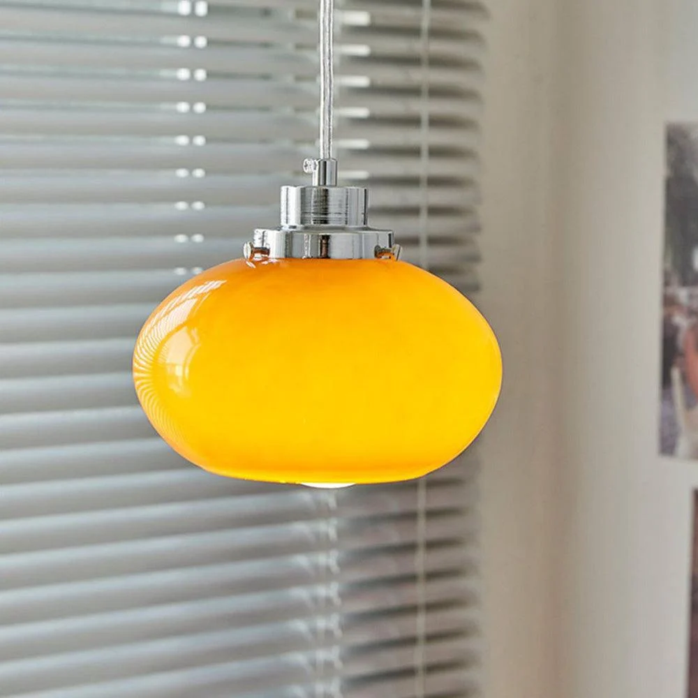 Bauhaus Medieval Yellow Glass Pendant Lamp -  - #tag1#