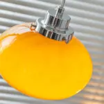 Bauhaus Medieval Yellow Glass Pendant Lamp tag1