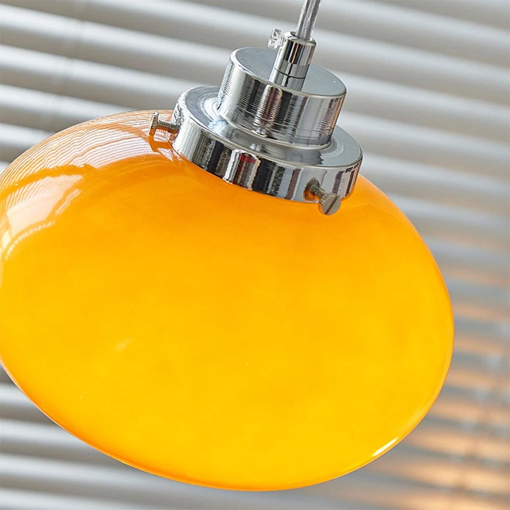 Bauhaus Medieval Yellow Glass Pendant Lamp -  - #tag1#