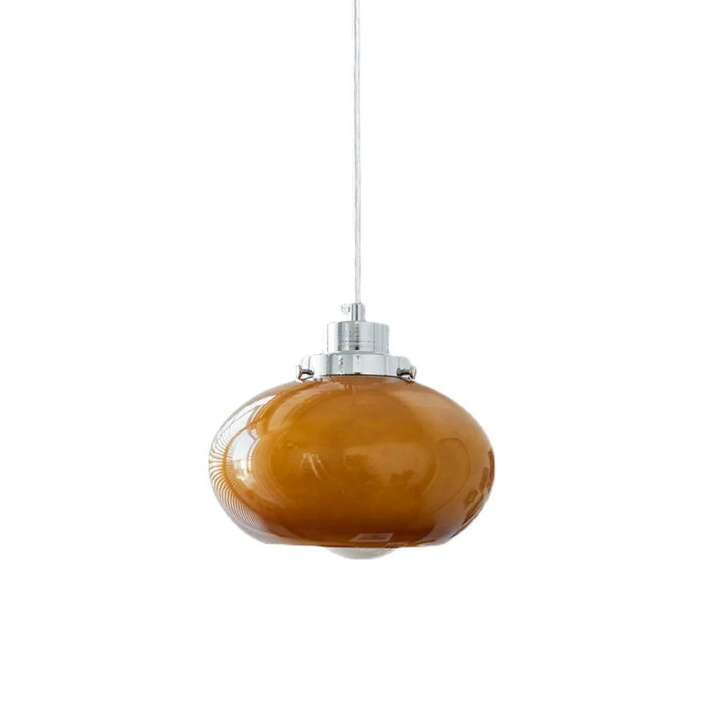 Bauhaus Medieval Yellow Glass Pendant Lamp -  - #tag1#