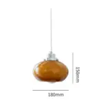 Bauhaus Medieval Yellow Glass Pendant Lamp tag1