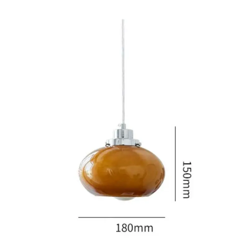 Bauhaus Medieval Yellow Glass Pendant Lamp tag1