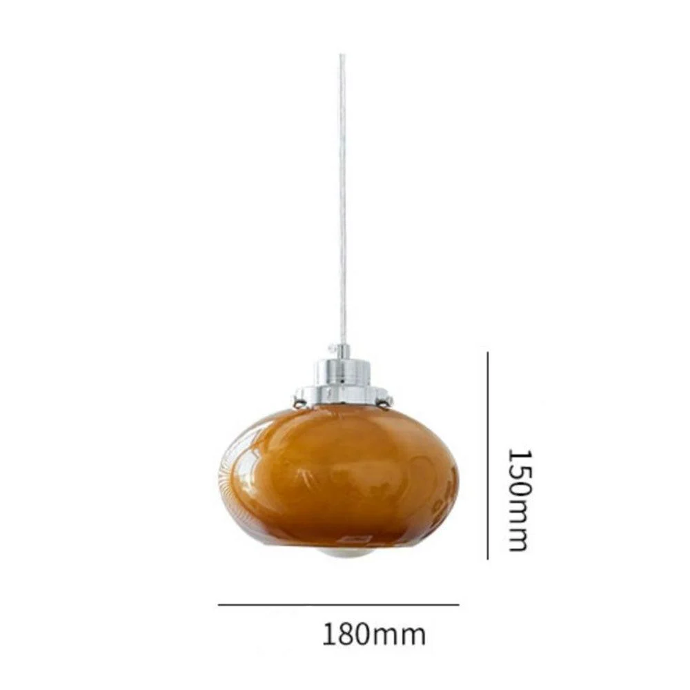 Bauhaus Medieval Yellow Glass Pendant Lamp -  - #tag1#