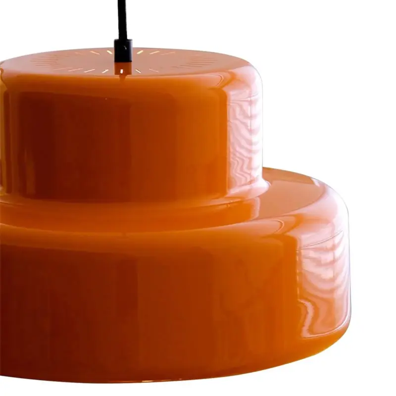 Bauhaus Vintage Orange Pendant Lamp for Dining Room tag1