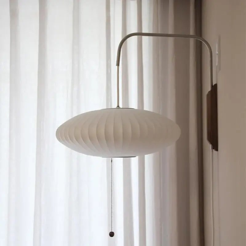 Bauhaus White Silk Wall Lamp tag1