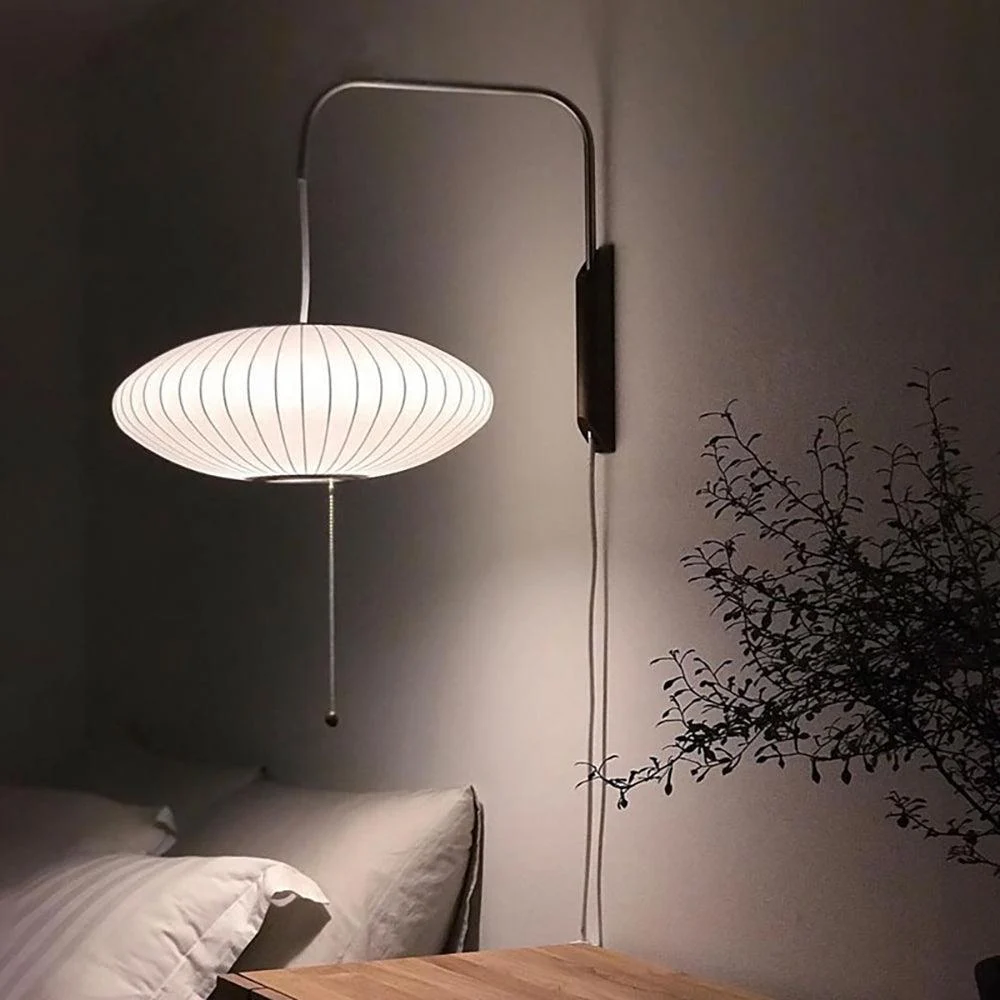 Bauhaus White Silk Wall Lamp -  - #tag1#