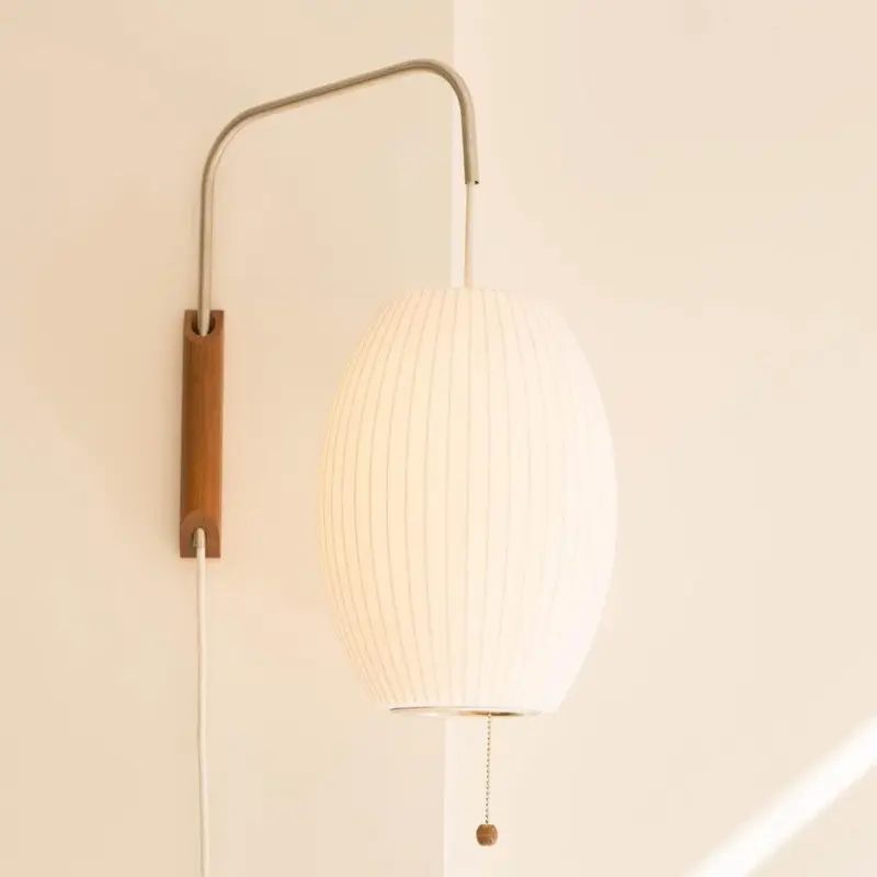 Bauhaus White Silk Wall Lamp tag1
