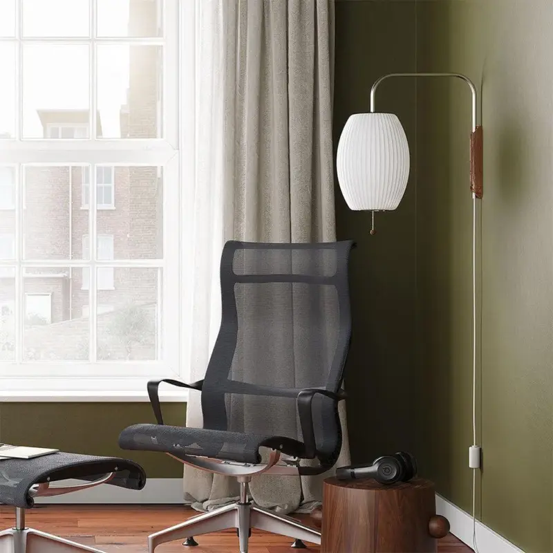 Bauhaus White Silk Wall Lamp tag1