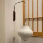 Bauhaus White Silk Wall Lamp tag1