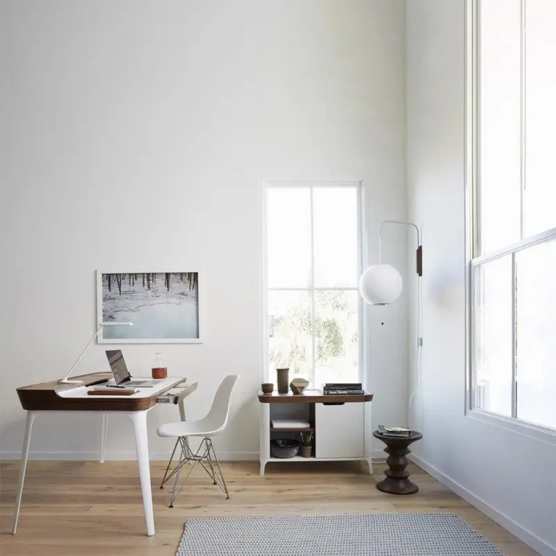 Bauhaus White Silk Wall Lamp tag1