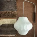 Bauhaus White Silk Wall Lamp tag1
