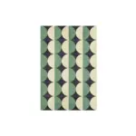 Bauhuas Circle Vintage Pattern Area Carpet Rug