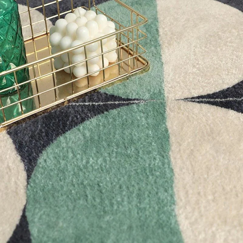 Bauhuas Circle Vintage Pattern Area Carpet Rug -