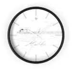 BeachWalk Beach Promenade Wall Clock tag1