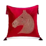 Beaded_Horse_Head_Velvet_Cushion_Cover_with_Tassels_-_-_tag1_-4147203 Beaded Horse Head Velvet Cushion Cover with Tassels tag1