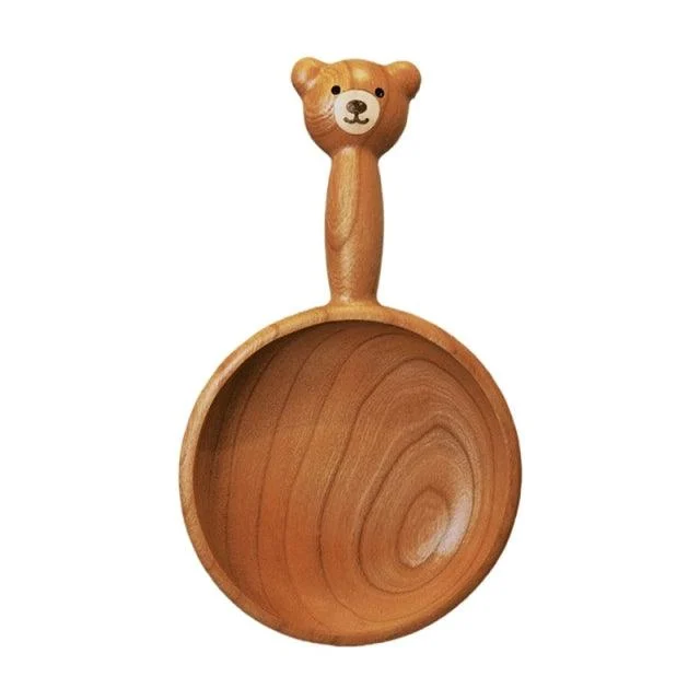 Bear Wooden Bowl -