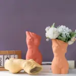 Beautiful Abstract Style Body Art Ceramic Vase tag1