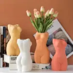 Beautiful Abstract Style Body Art Ceramic Vase tag1