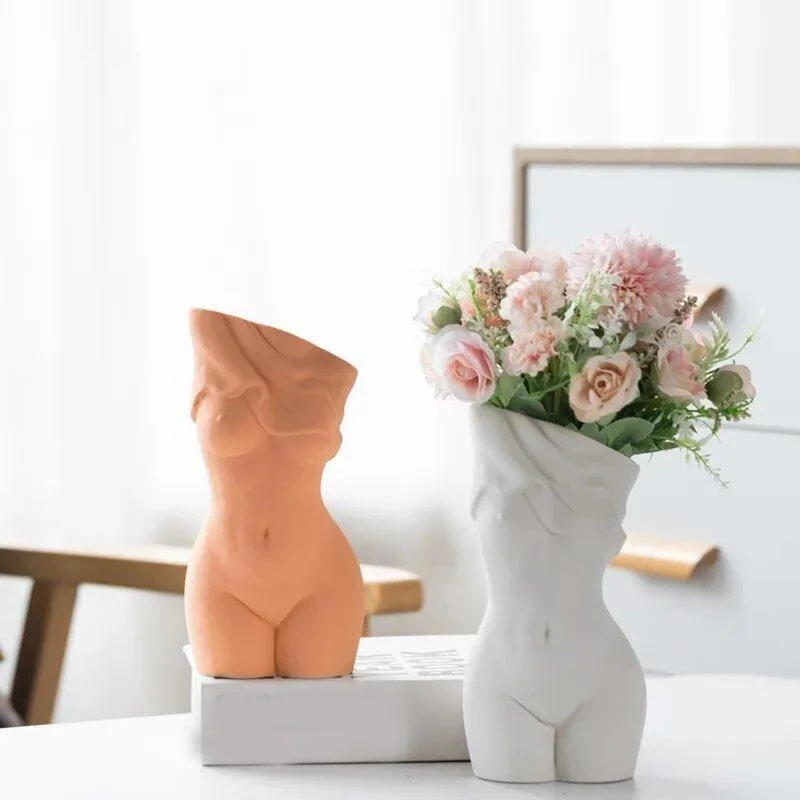 Beautiful Abstract Style Body Art Ceramic Vase -  - #tag1#