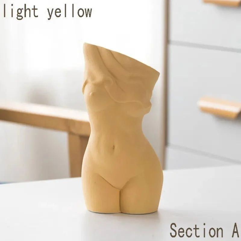 Beautiful Abstract Style Body Art Ceramic Vase -  - #tag1#
