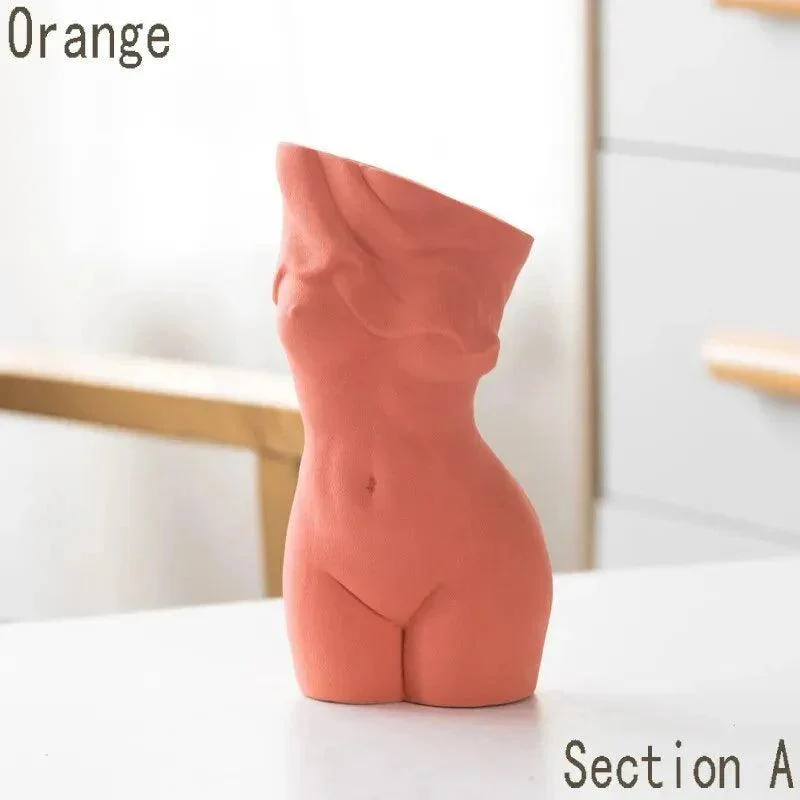 Beautiful Abstract Style Body Art Ceramic Vase -  - #tag1#