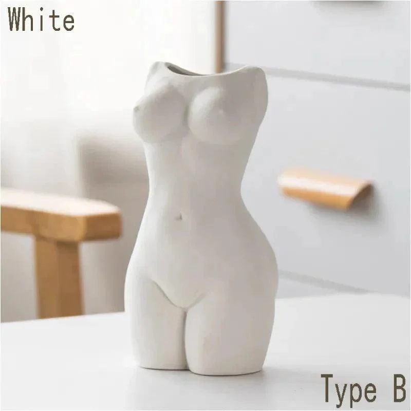 Beautiful Abstract Style Body Art Ceramic Vase -  - #tag1#