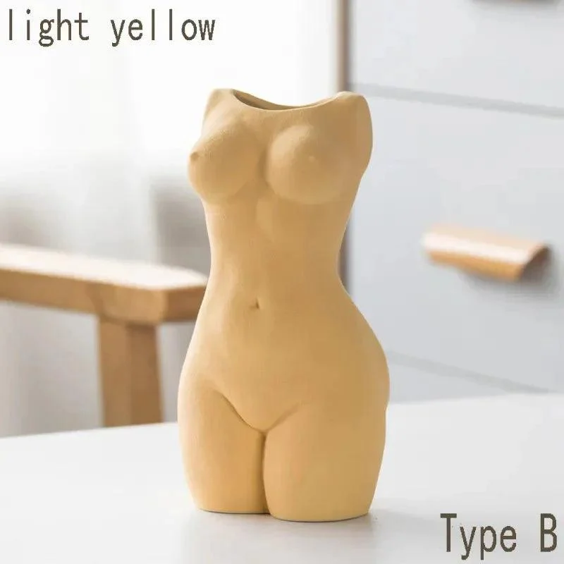 Beautiful Abstract Style Body Art Ceramic Vase -  - #tag1#