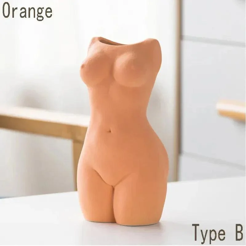 Beautiful Abstract Style Body Art Ceramic Vase -  - #tag1#
