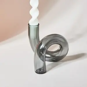 Beautiful Spiral Glass Vase