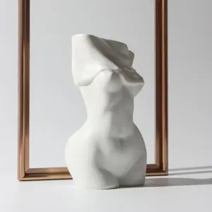 Beautiful Woman Ceramic Vase