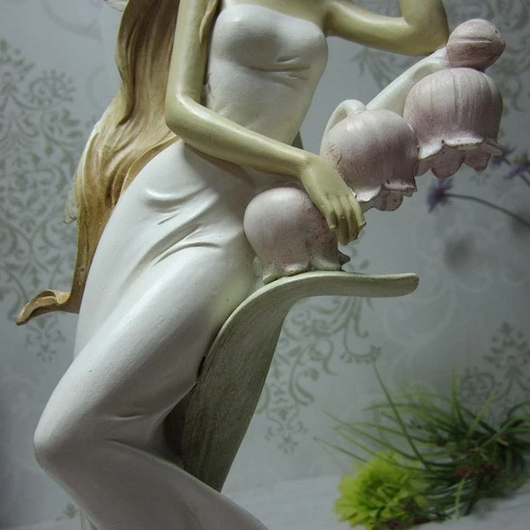Beauty Girl Angel Fairy Resin Crafts Sculptures and Statues -