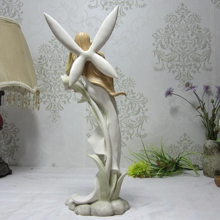 Beauty Girl Angel Fairy Resin Crafts Sculptures and Statues -