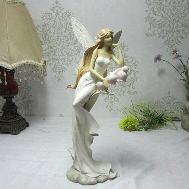Beauty Girl Angel Fairy Resin Crafts Sculptures and Statues -