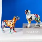 Beauty Graffiti Modern English Bulldog Sculptures and Statues Office Ornaments Crafts