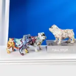 Beauty Graffiti Modern English Bulldog Sculptures and Statues Office Ornaments Crafts