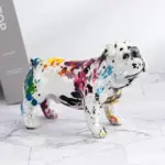 Beauty Graffiti Modern English Bulldog Sculptures and Statues Office Ornaments Crafts